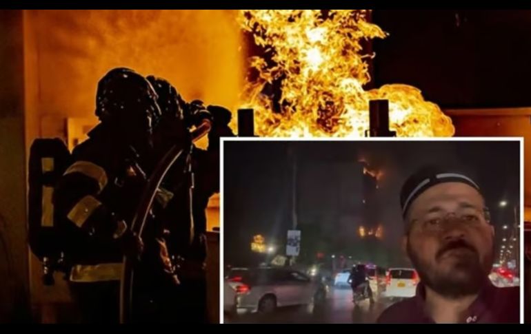 Un guardia de seguridad del edificio resultó herido. ESPECIAL