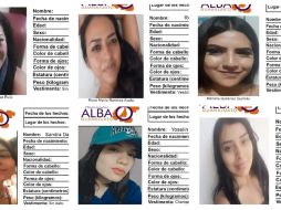 Si usted las ha visto, por favor avise de inmediato a la autoridad. ESPECIAL