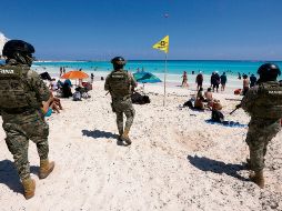 México fortaleció los dispositivos de seguridad en los principales destinos turísticos, previos a la temporada vacacional. EFE