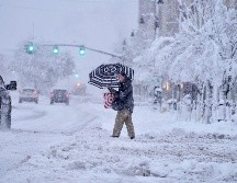 La lluvia se convertía en nieve en zonas de Nueva Inglaterra, y el viento ganaba fuerza. AP/B. Garver