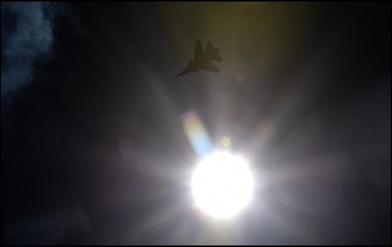 Un avión caza ruso Su-27 chocó hoy martes con una aeronave no tripulada MQ-9. AFP / ARCHIVO