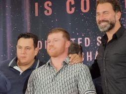 Saúl Álvarez asegura que no sentirá una presión extra por estar frente a la afición mexicana. EL INFORMADOR / D. Reos