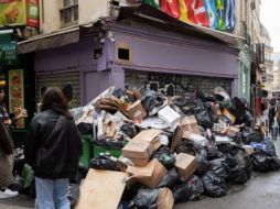 Recolectores de basura están en huelga. AFP