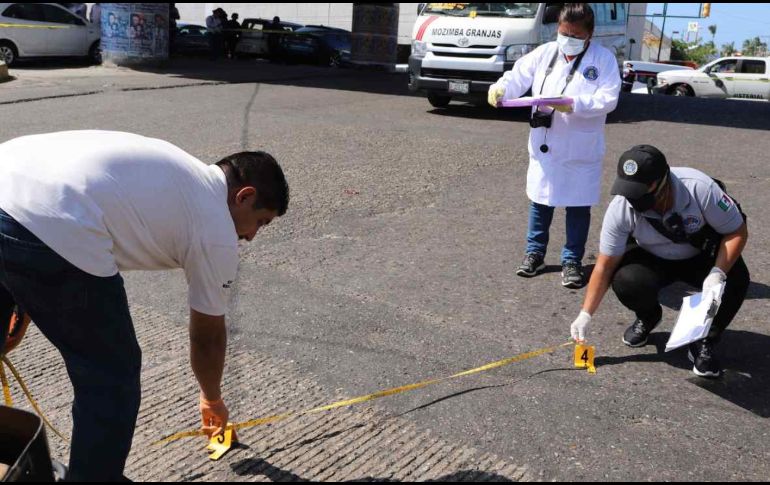 Peritos recogieron los casquillos percutidos. SUN