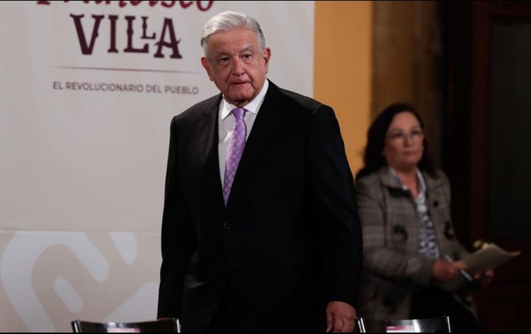 López Obrador reprochó que Estados Unidos que cargue toda la culpa del tráfico de fentanilo sobre México. SUN/D. Sánchez