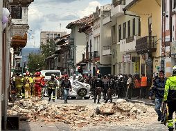 El fuerte sismo en Ecuador dejó al menos 14 muertos y 381 heridos. EFE/R. Puglla