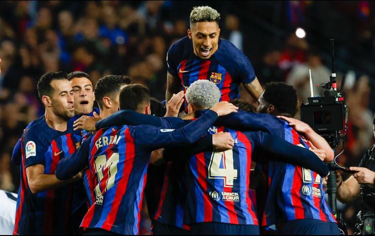 Barcelona sigue a paso firme en busca de ganar la Liga de España. AP/Joan Monfort
