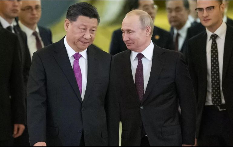 Xi Jinping ha asegurado que no dejará caer a su homólogo Putin, durante el conflicto que enfrentan. AP/ Archivo