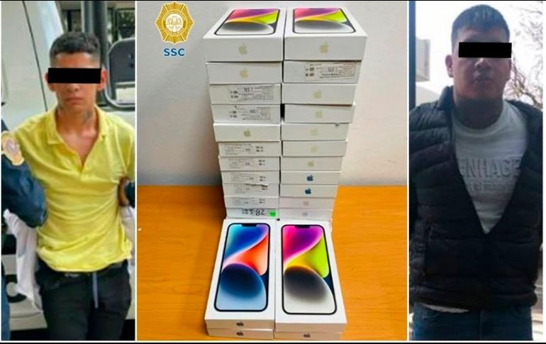 Los sospechosos se robaron del sitio 185 teléfonos celulares, dos tabletas y cinco relojes inteligentes. ESPECIAL/SSC