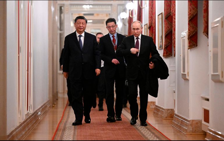 El Kremlin adelantó que Putin y Xi tienen planeado suscribir mañana, martes, una decena de documentos. AP/G. Sysoyev