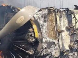 La avioneta se incendió tras caer, el piloto apenas alcanzó a salir. SUN