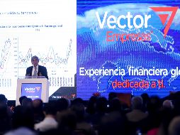 El grupo financiero Vector destacó las fortalezas del peso mexicano y su previsión para el cierre del año. EL INFROMDOR/ CARLOS ZEPEDA