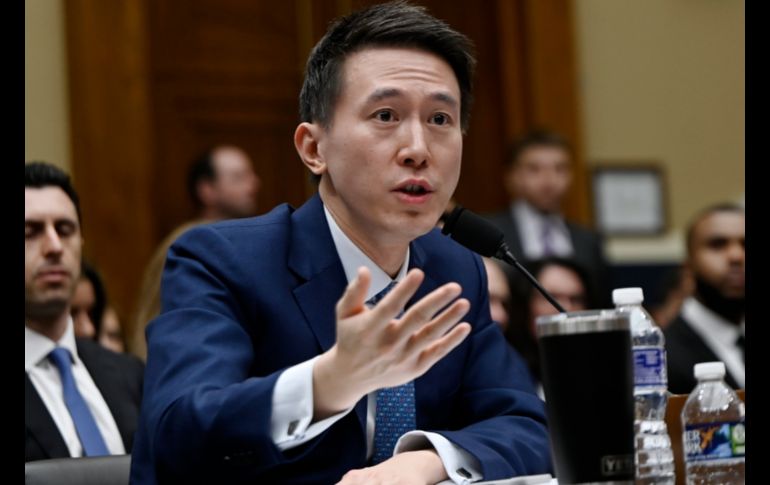 El director ejecutivo de TikTok, Shou Zi Chew, compareció ante el Congreso de Estados Unidos. AFP
