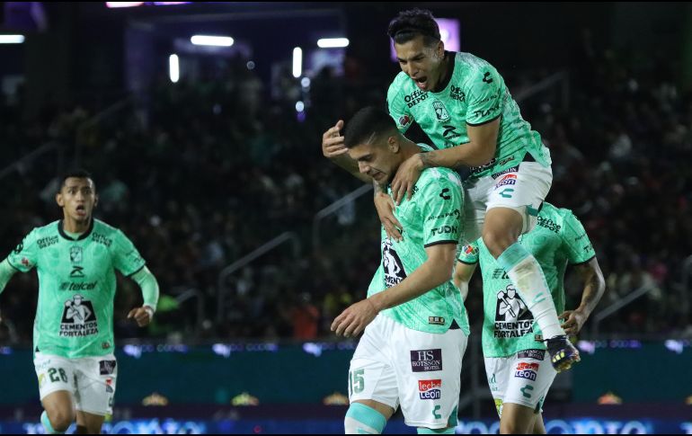 Brian Rubio celebra el gol de la victoria. IMAGO7/E. Reséndiz