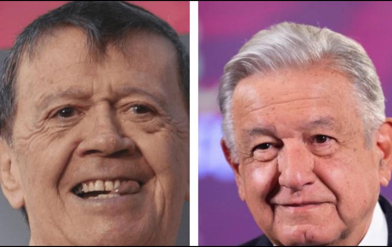 López Obrador mandó sus condolencias a la familia de Chabelo. ESPECIAL