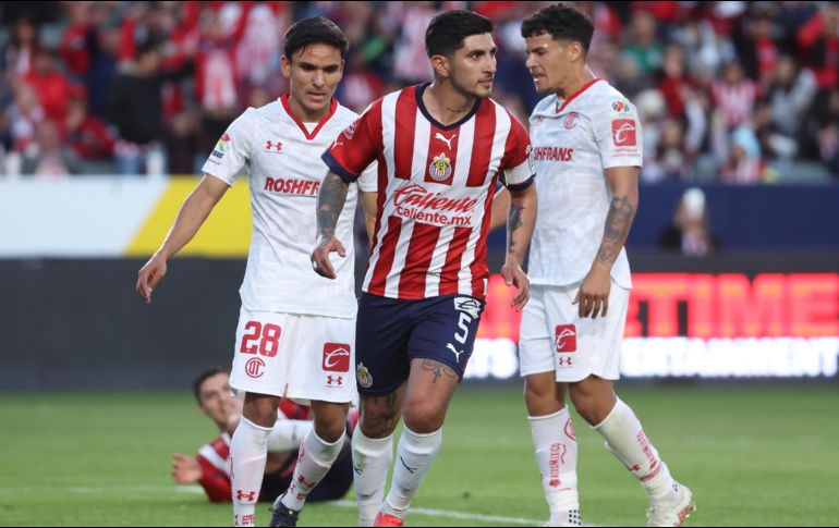 Chivas empató con marcador de 2-2 ante Toluca en partido amistoso. ESPECIAL/Chivas