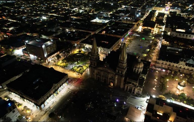 Así lució el primer cuadro de la ciudad desde las alturas.EL INFORMADOR/ A. Navarro