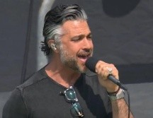 Jaime llegó este domingo al evento de automovilismo de la Nascar que se llevó a cabo en el Echo Park Automotive Grand Prix, en Austin, Texas, y previo al arranque de la carrera entonó el himno de EU. ESPECIAL