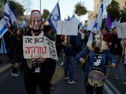 Netanyahu no abandona por completo el proyecto, que espera salga adelante en los próximos meses a pesar de las protestas. AP/O. Zwigenberg