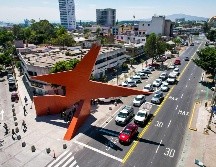 La escultura Pájaro de Fuego se encuentra ubicada en los cruces de las avenidas Arcos e Inglaterra, en Guadalajara. EL INFORMADOR/ A. NAVARRO