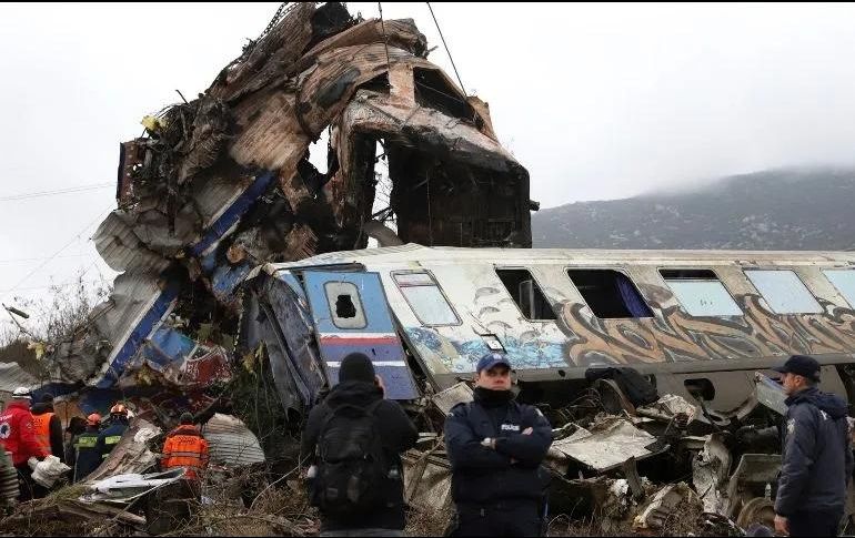 El accidente ferroviario provocó indignación pública el mes pasado. AP/ V. Kousioras