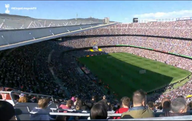 La final de la primera edición de la King's League reunió a 92 mil 522 personas en el Estadio Camp Nou y fue seguida por 2.1 millones de usuarios en Internet. TWITTER / @KLClips