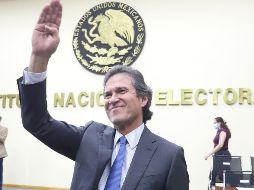 Fue a través de una conferencia de prensa del INE donde Molina anunció su renuncia la cual se cumplirá el próximo 3 de abril, indicó que su renuncia es de carácter irrevocable. SUN / ARCHIVO