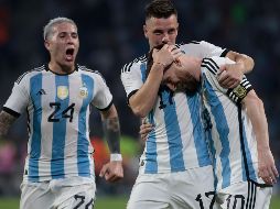 Lionel Messi sigue incrementado su legado con la Selección de Argentina. EFE/Juan Roncoroni