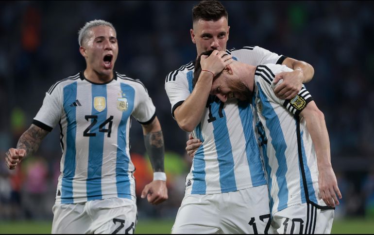 Lionel Messi sigue incrementado su legado con la Selección de Argentina. EFE/Juan Roncoroni