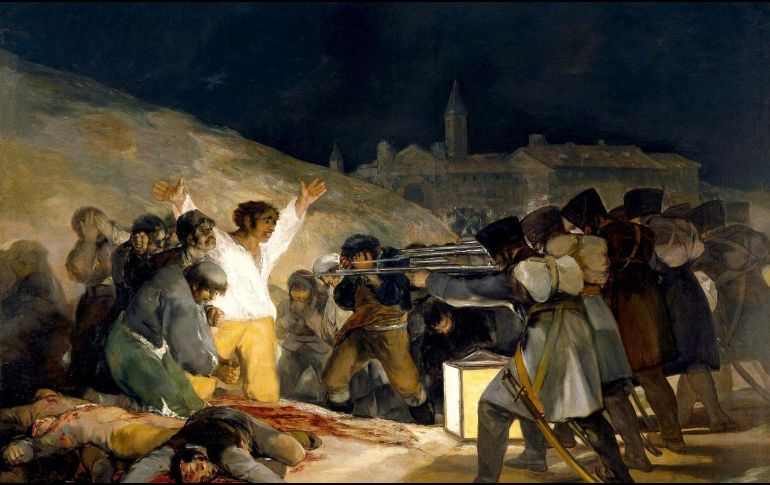 Los fusilamientos del 3 de mayo, Francisco de Goya.ESPECIAL/Museo del Prado