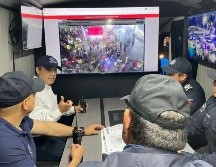 El C5 Guadalajara con el Centro de Mando Móvil de la Comisaría de Guadalajara monitoreará las cámaras que se encuentran en las inmediaciones del inmueble de la Calzada Independencia. ESPECIAL / Policía de Guadalajara
