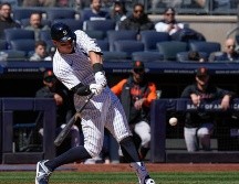 Aaron Judge conectó un jonrón solitario en la parte baja de la primera entrada del partido. AP/Seth Wenig