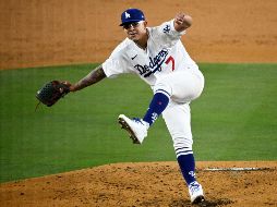 Julio Urías respondió a la confianza recibida por los Dodgers al maniatar a los bateadores de los Diamondbacks de Arizona.AP/M. Terrill