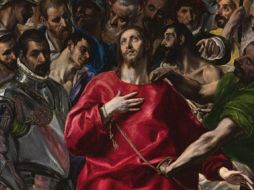 «Después de que se burlaron de él, le quitaron el manto, le pusieron sus ropas y lo llevaron a crucificar.». WIKIMEDIA/«El expolio», de El Greco
