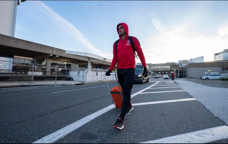 Sin contratiempos aterrizó el equipo rojinegro en Filadelfia. ESPECIAL/Atlas FC