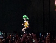 Billie le cantó a 13 mil 500 personas que estaban ansiosas por verla en vivo luego de que la gira también se había pospuesto por la pandemia. EL INFORMADOR / K. Esparza