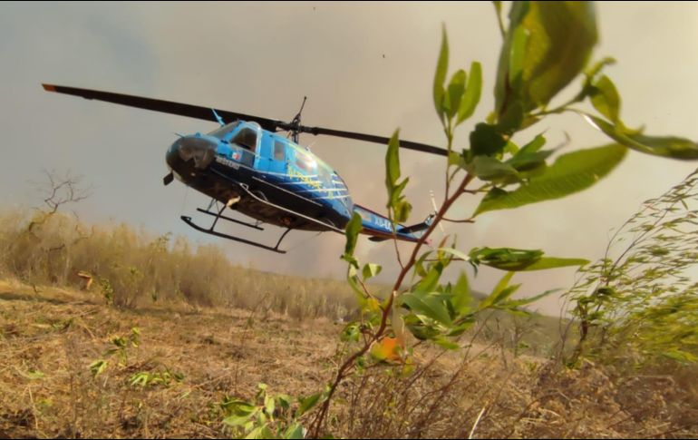 En el incendio del Cerro del Tepopote, cercano al poblado de La Venta del Astillero y Nextipac en Zapopan, participaron 81 brigadistas para su contención. ESPECIAL