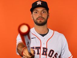 Aunque su debut lo hizo al entrar como bateador emergente, César Salazar se desempeña como receptor, es nacido en Hermosillo y fue seleccionado por Houston en el draft del 2018. AFP