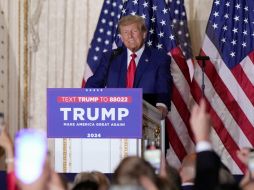 Donald Trump dio una declaración desde su mansión en Florida.