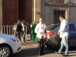 El padre Solalinde llegó a Palacio Nacional. SUN