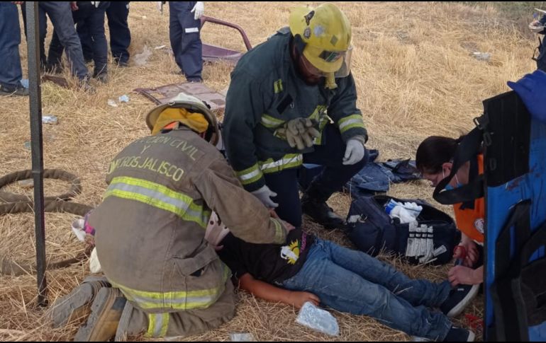 En el accidente en la carretera Lagos de Moreno – San Juan de Los Lagos hubo una persona muerta y 10 heridos. ESPECIAL