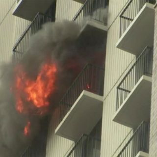 Se incendia edificio del Ministerio de Defensa de Rusia