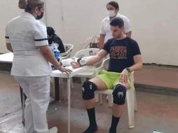 Adrián Marcelo no pudo con los ejercicios de acondicionamiento. ESPECIAL