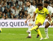 El nigeriano Samu Chukwueze anotó dos goles frente al Real Madrid para culminar la remontada en el Santiago Bernabéu. EFE/C. Moya