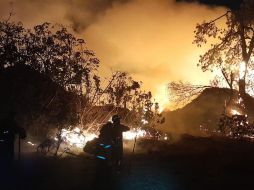El incendio en La Primavera se registra en el paraje ampliación de Santa Cruz. ESPECIAL