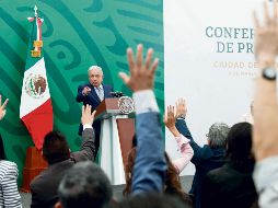 Cada mañana el Presidente ofrece una conferencia para informar lo relevante del día; sin embargo, algunas de sus declaraciones son cuestionables. EL INFORMADOR/ Archivo