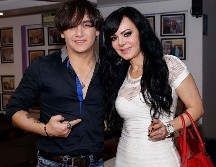 JULÍAN FIGUEROA Y MARIBEL GUARDIA. Durante la presentación de la telenovela 