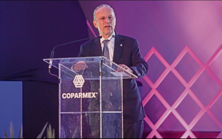 José Medina Mora, titular de la Coparmex a nivel nacional, rechazó la iniciativa del Gobierno federal, pues consideró que genera incertidumbre. EL INFORMADOR/ C. Zepeda