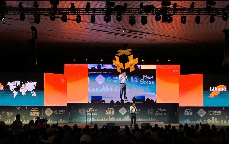 Juan José Frangie durante el Talent Land 2023. EL INFORMADOR/ P. Mendoza