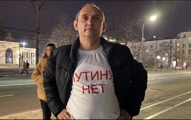Vitaly Votanovsky fue detenido al comienzo de la invasión por llevar una camiseta con el lema 